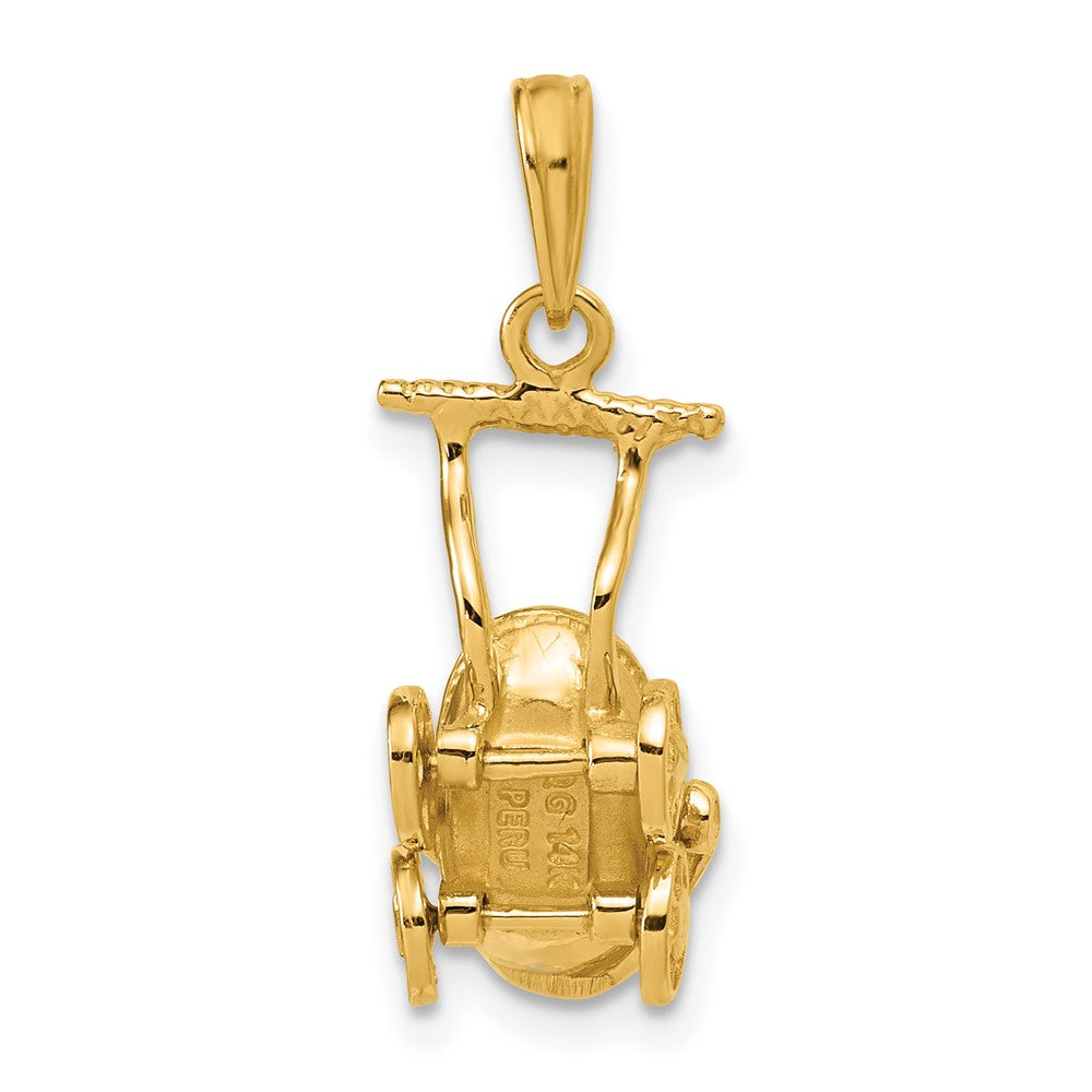 3-D Baby Carriage Charm - WBC