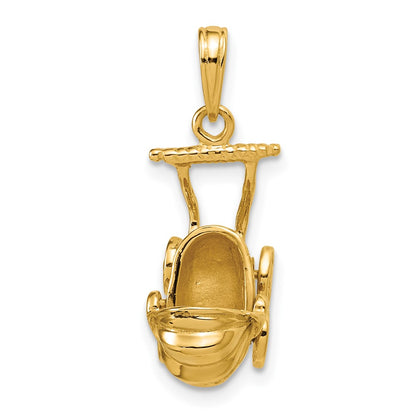 3-D Baby Carriage Charm - WBC