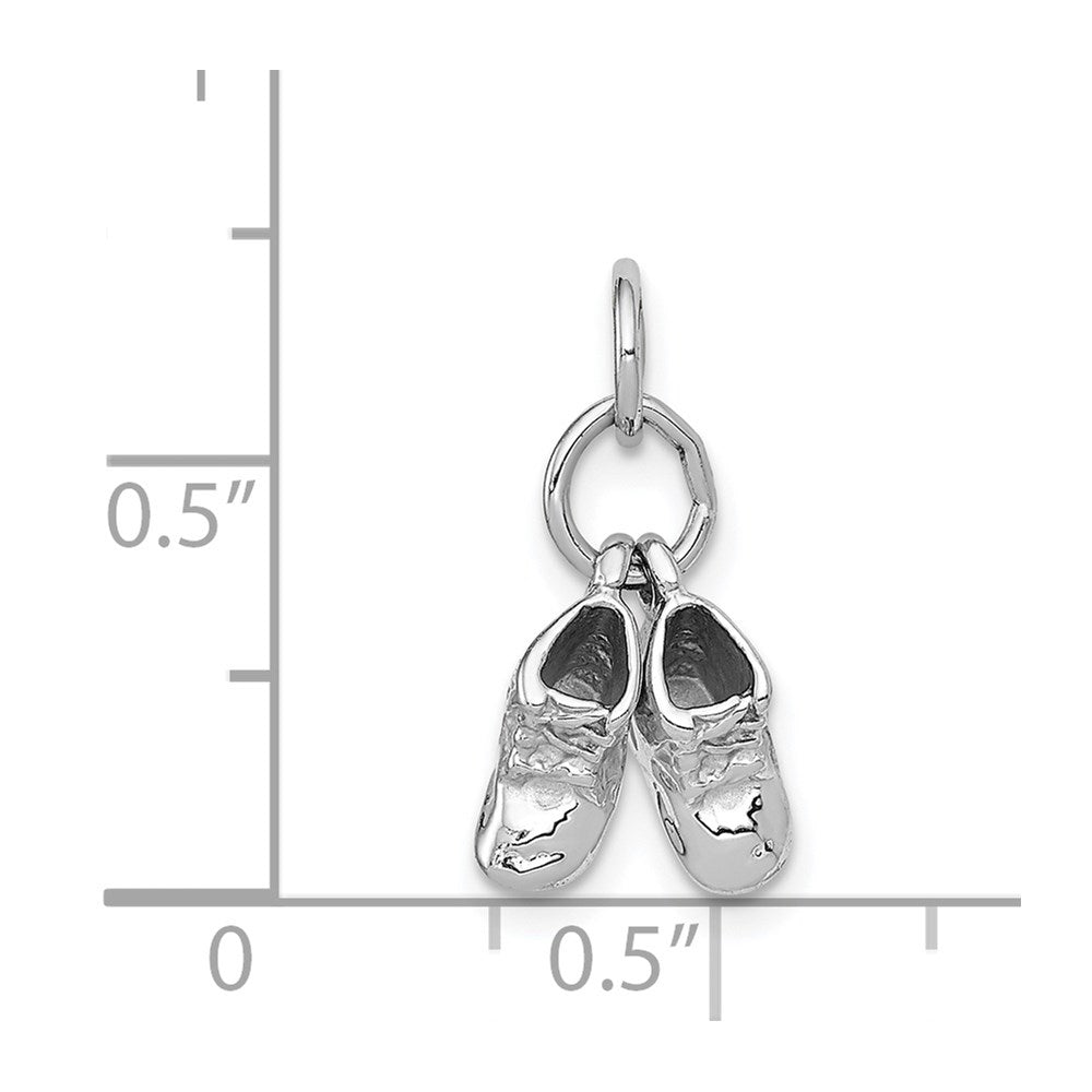 3-D Moveable Baby Shoes Charm - WBC