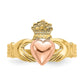 Two-tone Claddagh Baby / Childs Ring - WBC