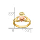 Two-tone Claddagh Baby / Childs Ring - WBC