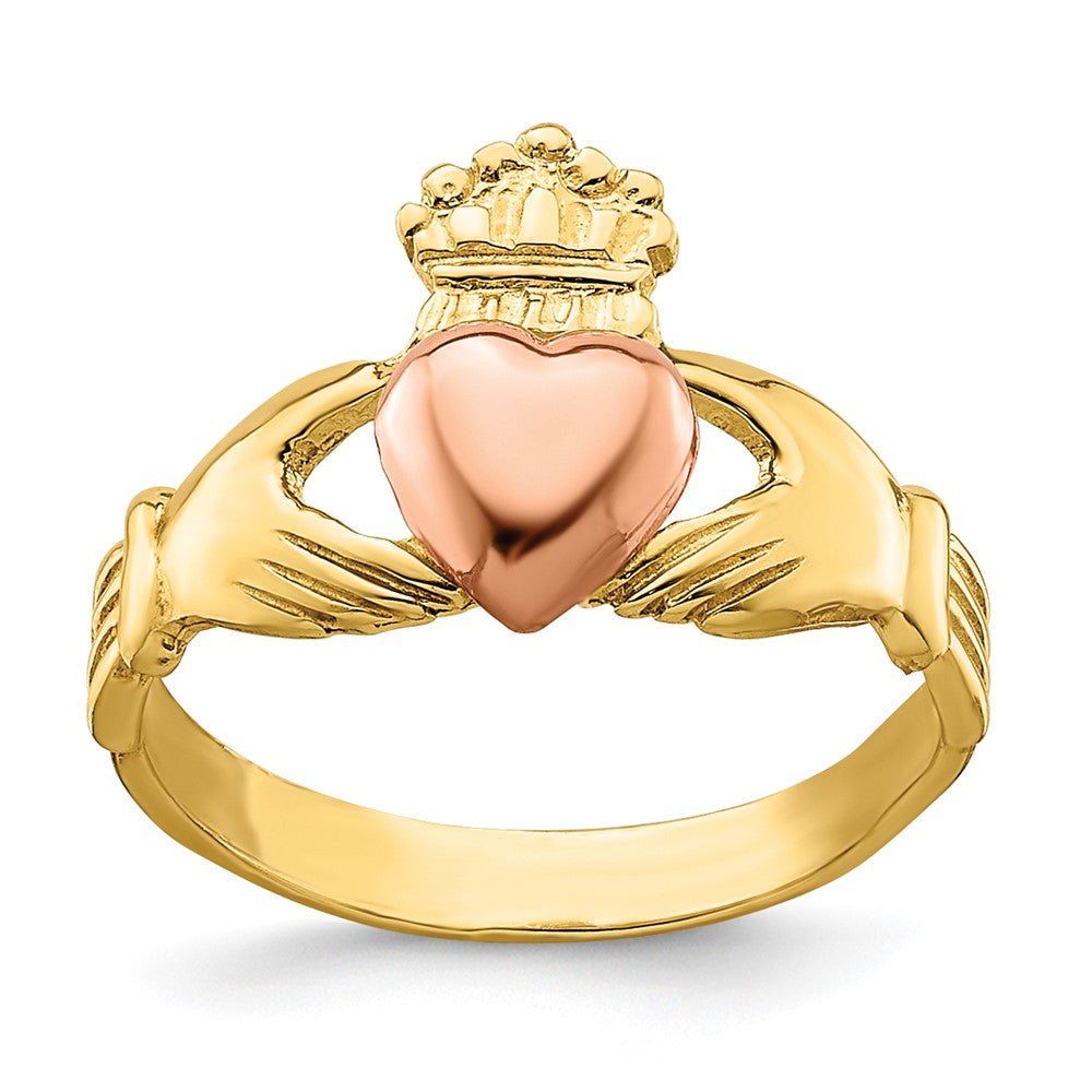 Two-tone Claddagh Baby / Childs Ring - WBC