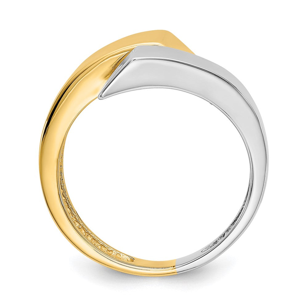 Two-tone Square Bypass Ring - WBC