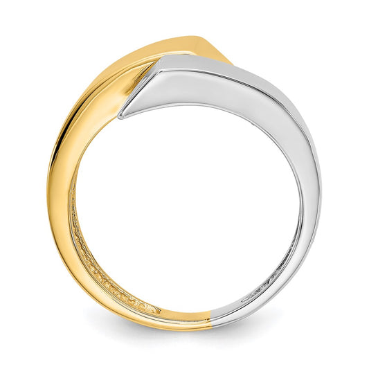 Two-tone Square Bypass Ring - WBC