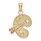 Multi-color Enameled Artist Palette Charm - WBC