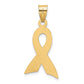 Large Enameled Pink Awareness Ribbon Pendant - WBC