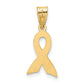 Small Pink Enameled Awareness Ribbon Pendant - WBC