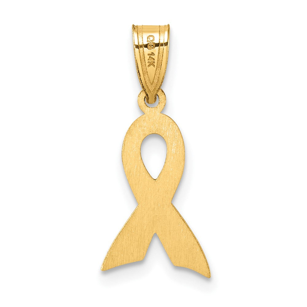 Small Enameled Awareness Ribbon Charm - WBC