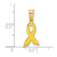 Small Enameled Awareness Ribbon Charm - WBC