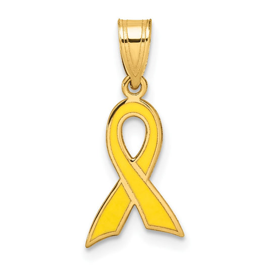 Small Enameled Awareness Ribbon Charm - WBC