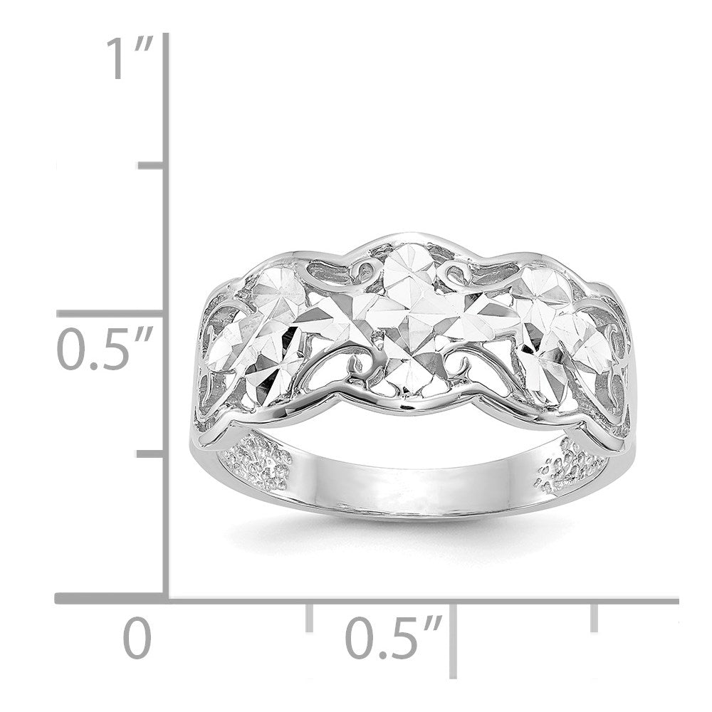 Diamond-cut Wave Ring - WBC