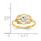 and Rhodium Filigree Ring - WBC