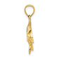Lab Created Opal Dolphin Pendant - WBC
