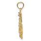 Small Anchor with Rope and Ships Wheel Pendant - WBC