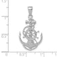 Medium Anchor with Rope and Ships Wheel Pendant - WBC