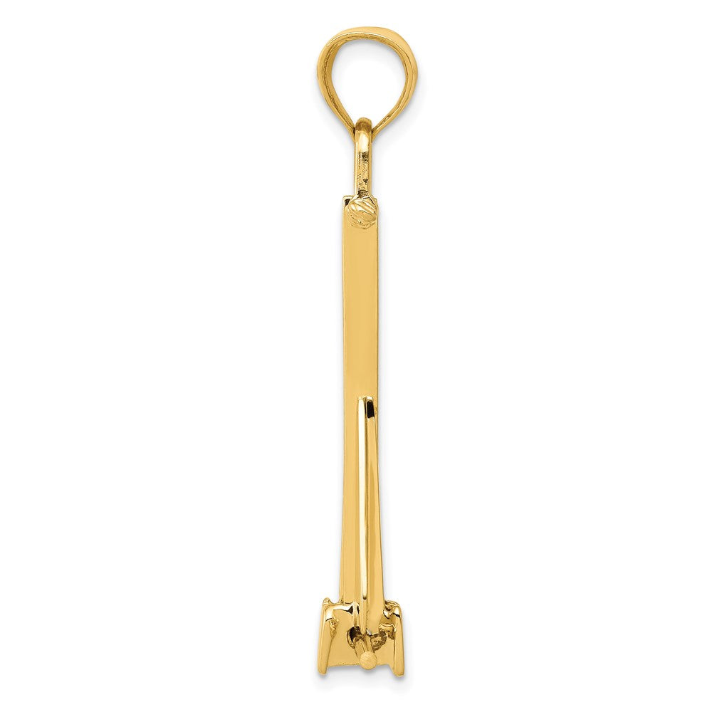3-D Fluke-Style Anchor with Moveable Fins Pendant - WBC