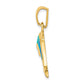 Lab Created Opal Dolphin Pendant - WBC