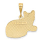 Textured Russian Blue Cat Pendant - WBC