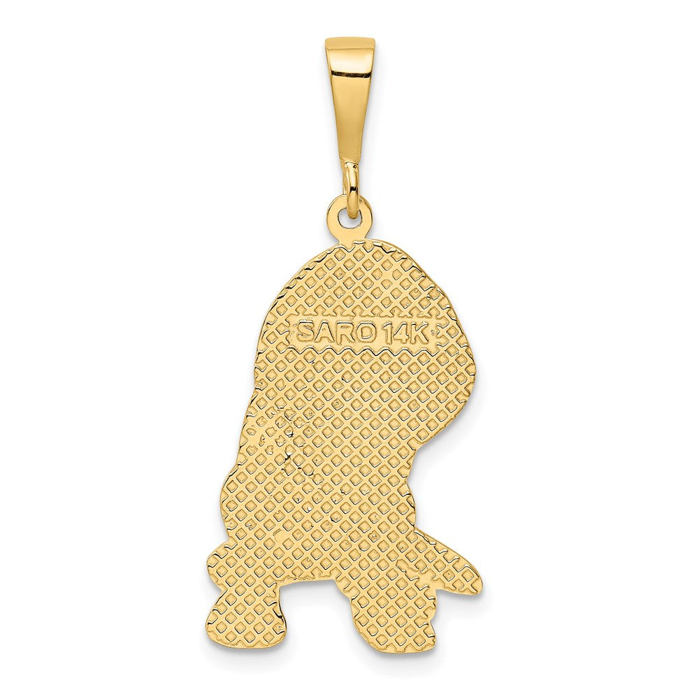 Textured Beagle Dog Pendant - WBC