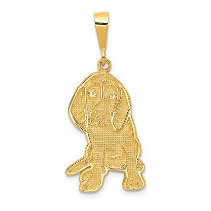 Textured Beagle Dog Pendant - WBC