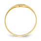 Satin Closed Back Baby Heart Signet Ring - WBC