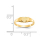 Satin Closed Back Baby Heart Signet Ring - WBC
