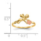 Two-tone Angel and Satin Heart Ring - WBC