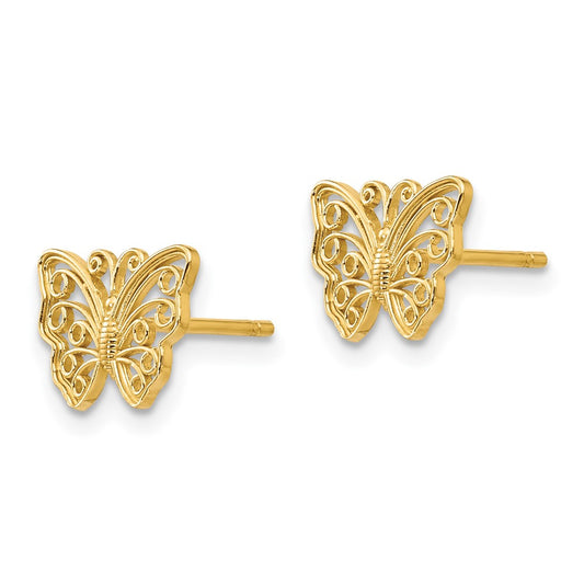 Cut-out Butterfly Post Earrings - WBC