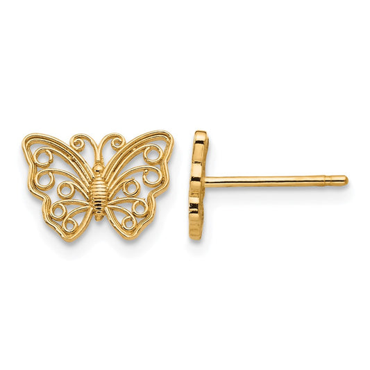 Cut-out Butterfly Post Earrings - WBC