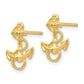 Anchor with Rope Trim Post Earrings - WBC