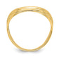 Polished Triple Wave Fashion Thumb Ring - WBC