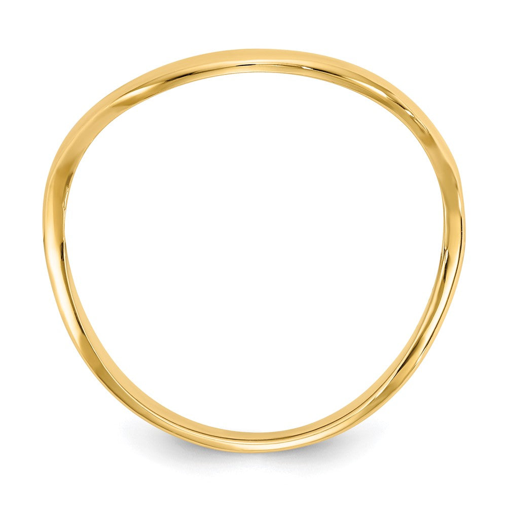 Polished Wave Fashion Thumb Ring - WBC
