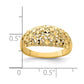 Diamond-cut Mini Diamond Pattern Dome Ring - WBC