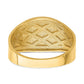 Diamond-Cut Quilted Pattern Ring - WBC