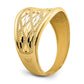 Diamond-Cut Quilted Pattern Ring - WBC
