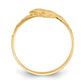 Lacey Diamond-cut By-pass Ring - WBC