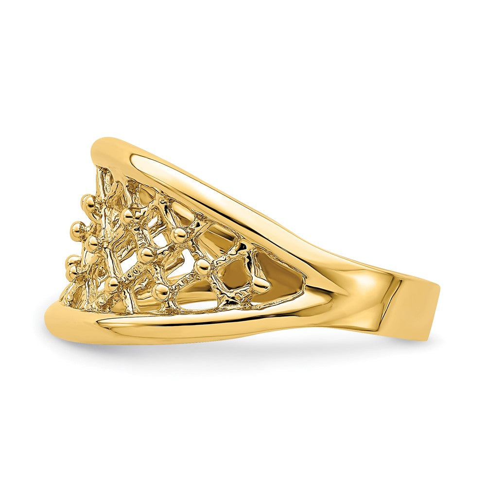 Mesh Ring Tapered Band Ring - WBC