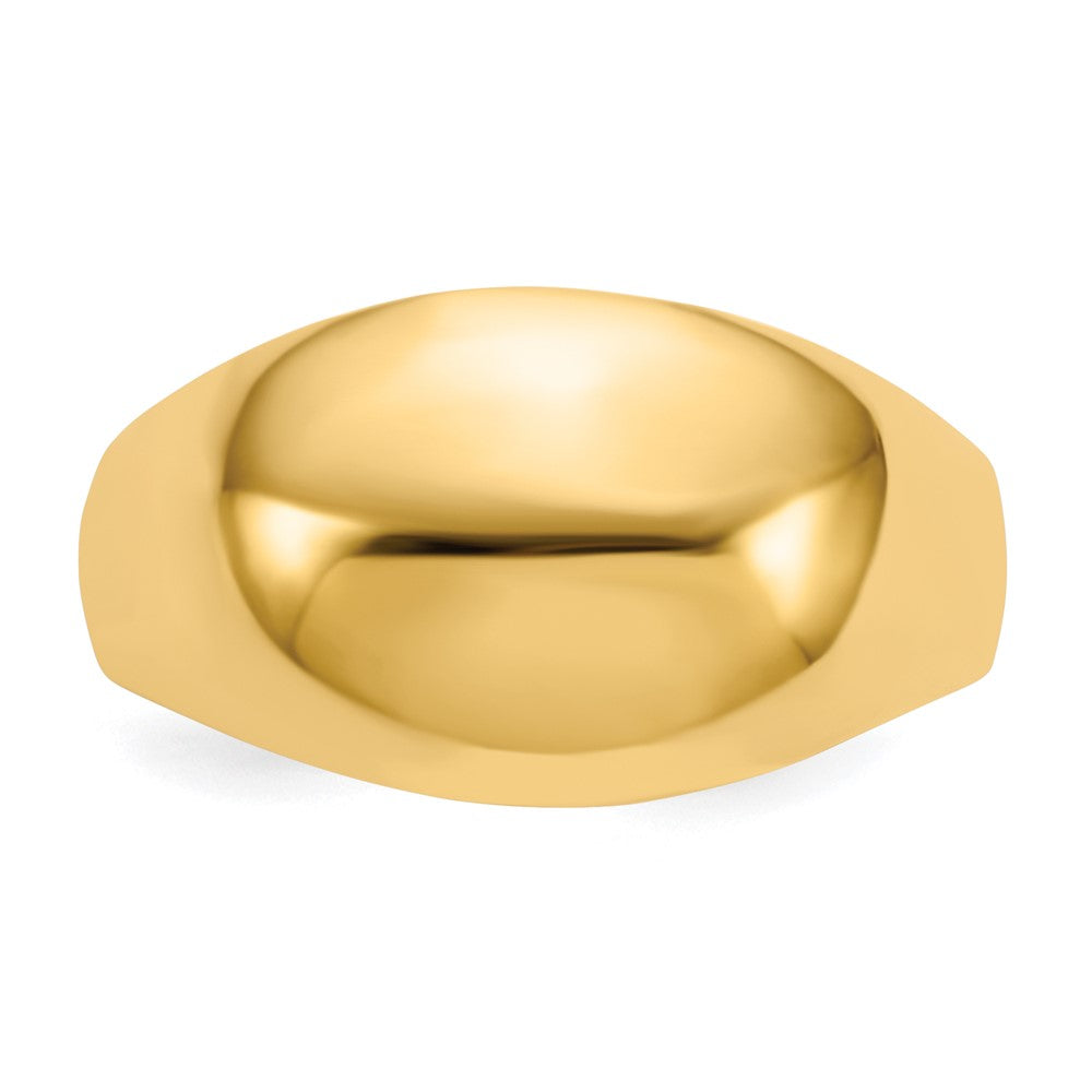 Domed-top Tapered Cigar Band Ring - WBC