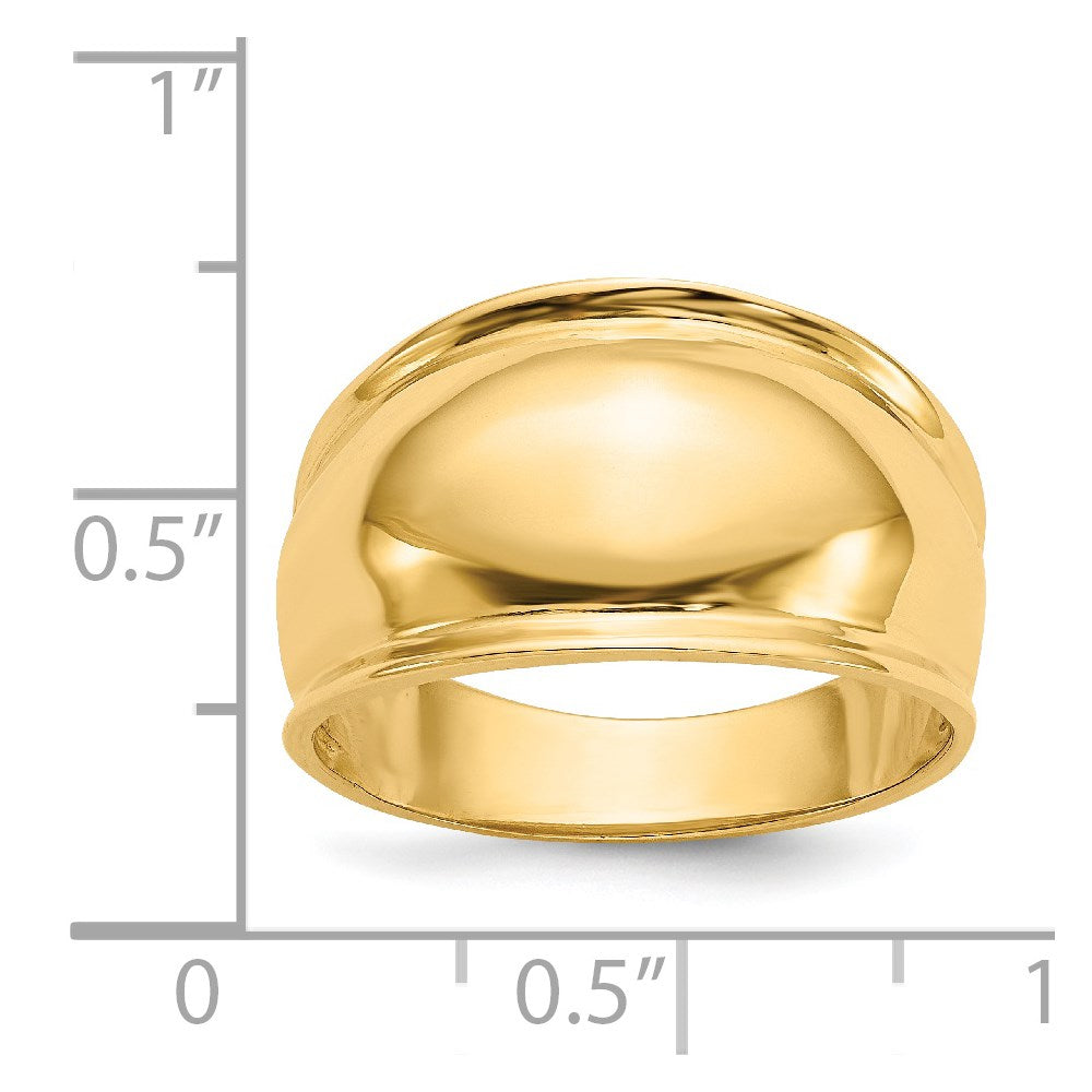 Ridge-edged Dome Ring - WBC