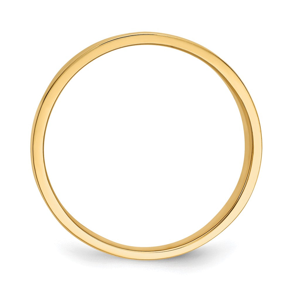Flat-top Tapered Cigar Band Ring - WBC