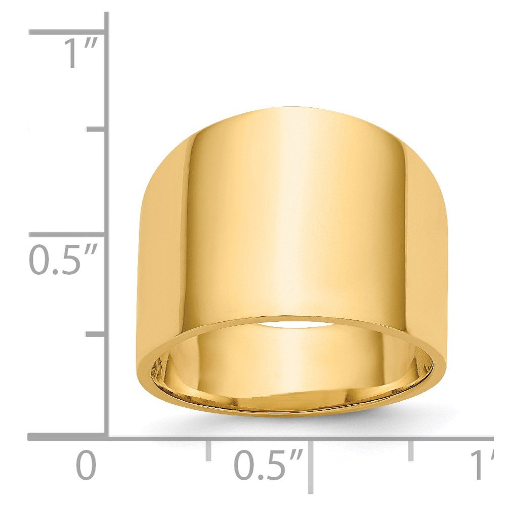 Flat-top Tapered Cigar Band Ring - WBC