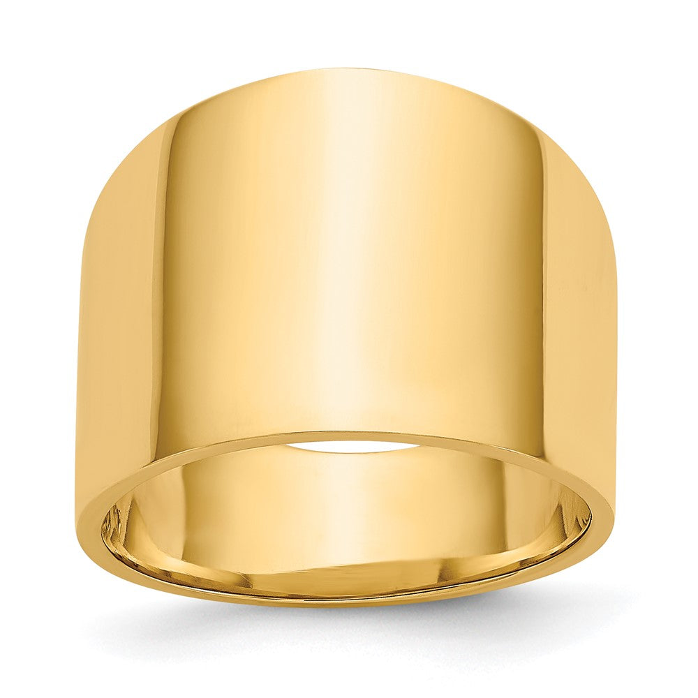 Flat-top Tapered Cigar Band Ring - WBC