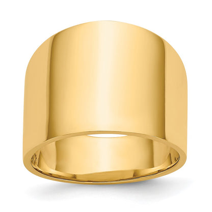 Flat-top Tapered Cigar Band Ring - WBC