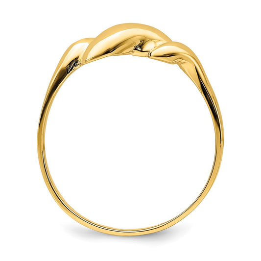 Curl-top Dome Ring - WBC