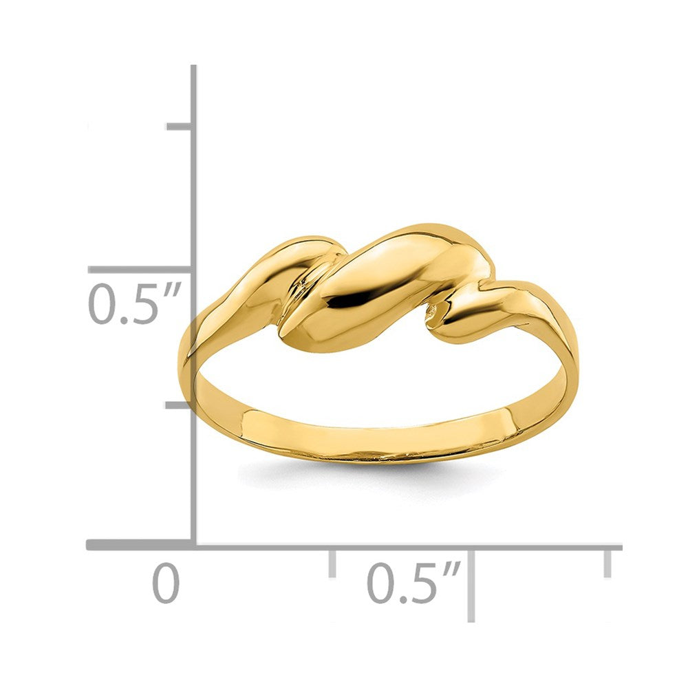 Curl-top Dome Ring - WBC