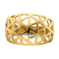 Triangle Cut-out Pattern Dome Ring - WBC