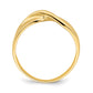 Polished Single Twist Ring - WBC