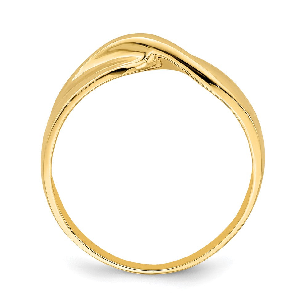 Polished Single Twist Ring - WBC