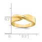Polished Single Twist Ring - WBC