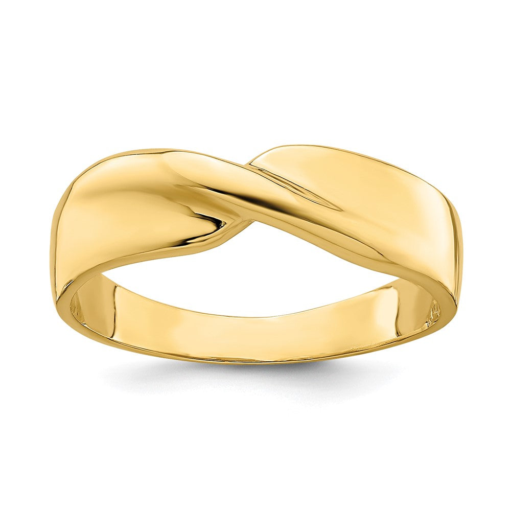 Polished Single Twist Ring - WBC